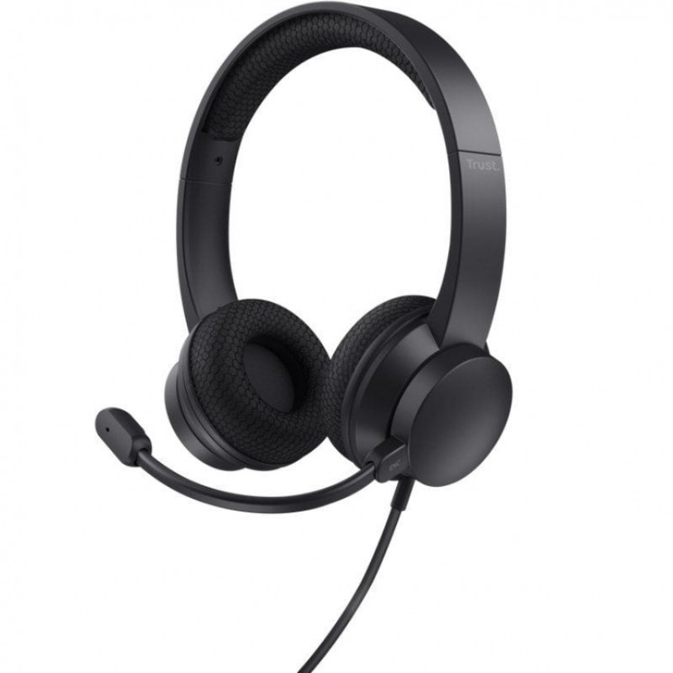 Auriculares trust hs-260/ con micrófono/ usb/ negros