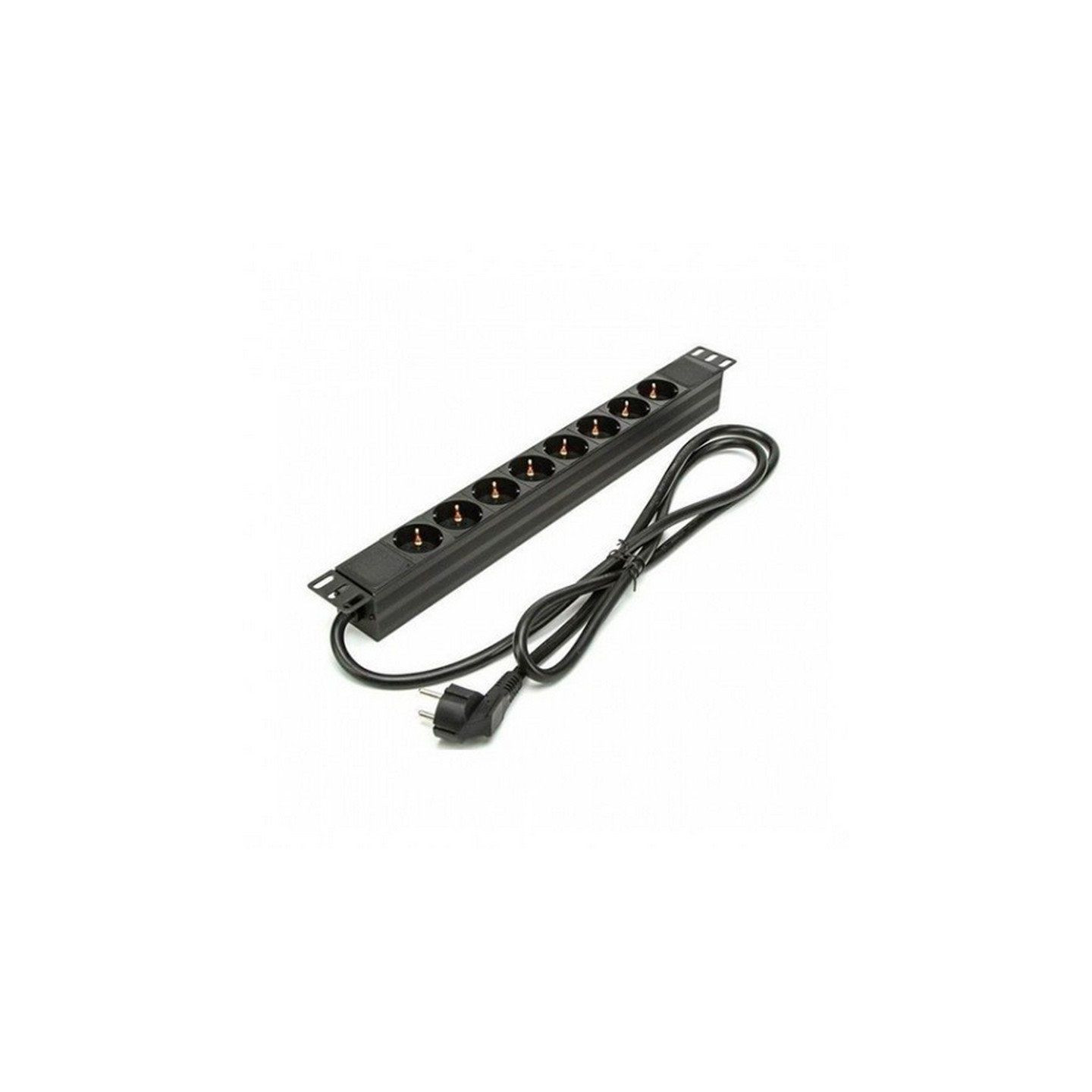 Regleta phasak bns 3518/ 8 tomas de corriente/ cable 1.5m/ negro