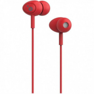 Auriculares intrauditivos sunstech pops/ con micrófono/ jack 3.5/ rojos