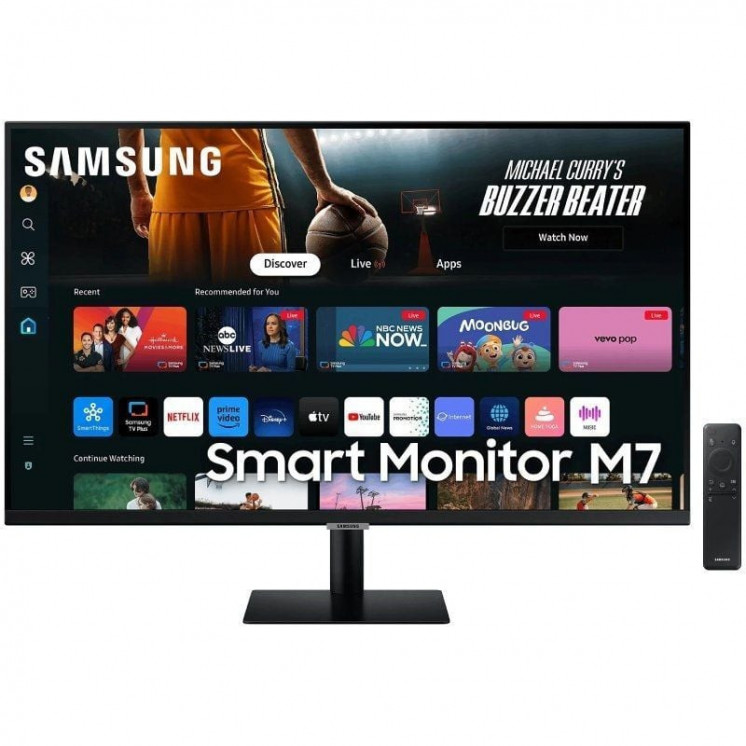 Smart monitor samsung m7 s32dm700uu 32'/ 4k/ multimedia/ smart tv/ negro