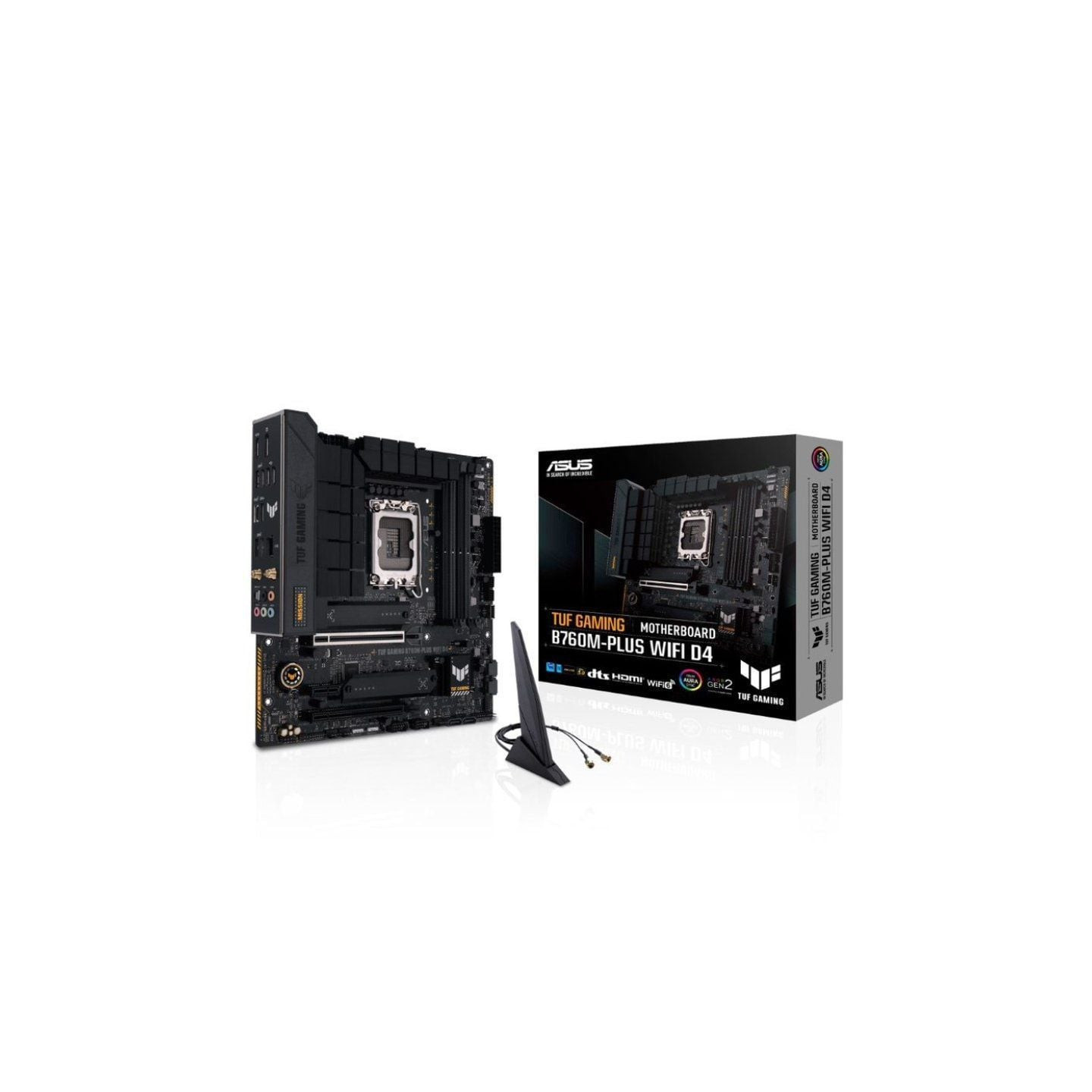 Placa base asus tuf gaming b760m-plus wifi d4/ socket 1700/ micro atx