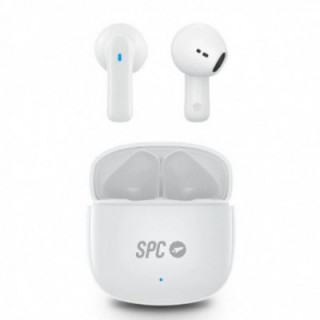 Auriculares bluetooth spc zion 2 play con estuche de carga/ autonomía 7h/ stick corto 30mm/ blancos