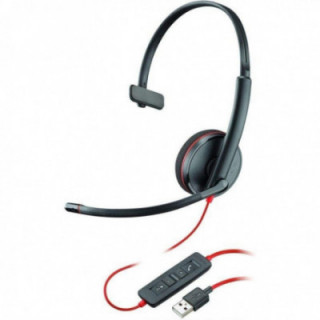 Auriculares plantronics blackwire c3210/ con micrófono/ usb/ negros