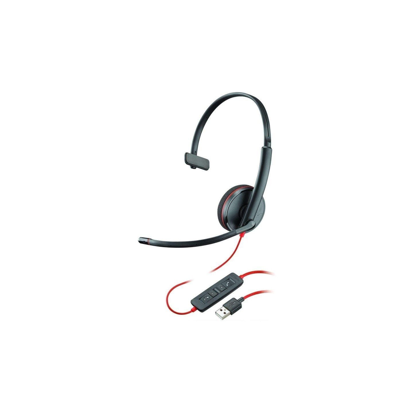 Auriculares plantronics blackwire c3210/ con micrófono/ usb/ negros