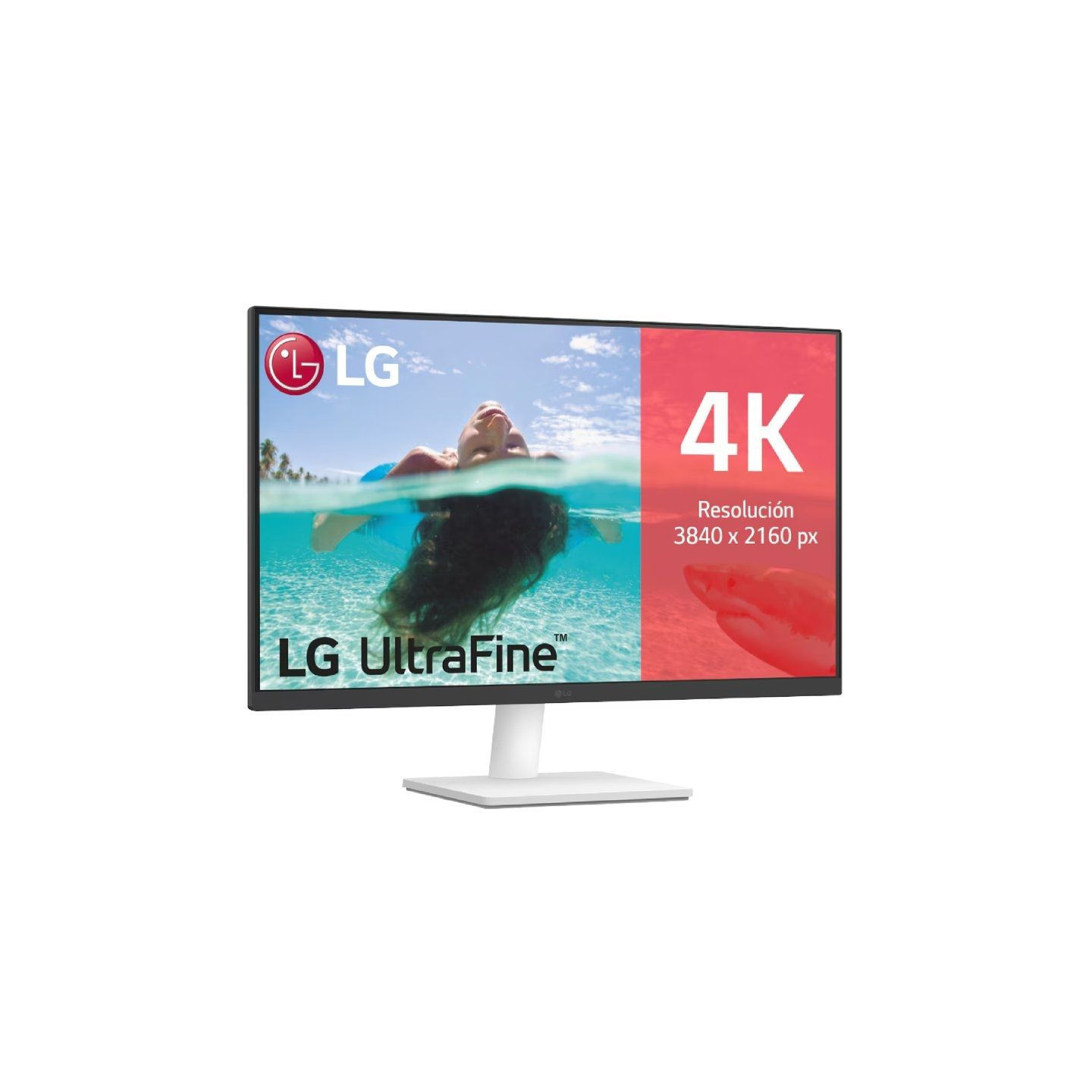 Monitor profesional polivalente lg ultrafine 27us500-w 27'/ 4k/ multimedia/ blanco