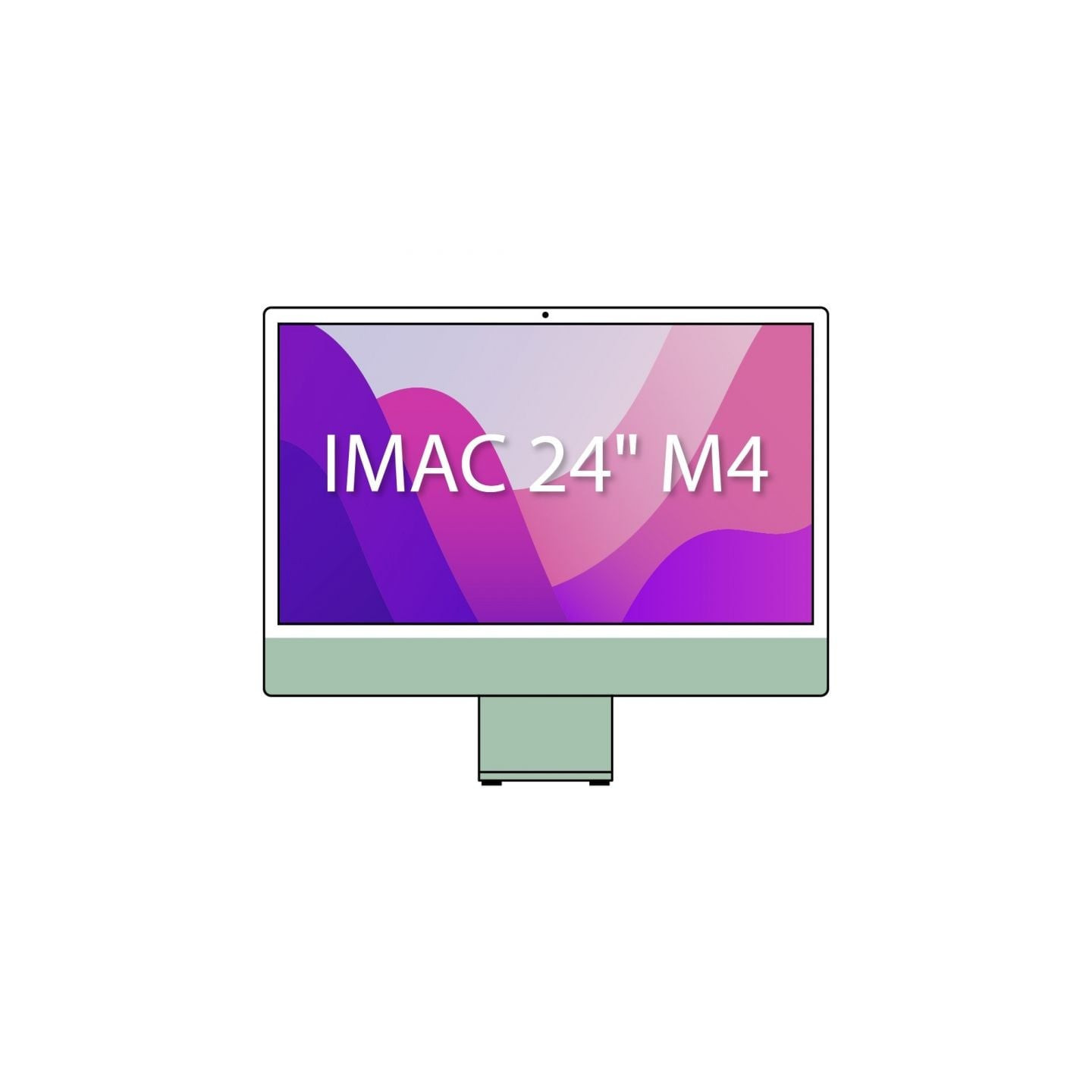 Apple imac 24' retina 4,5k / m4 10-core cpu/ 16gb/ 256gb ssd/ 10-core gpu/ verde