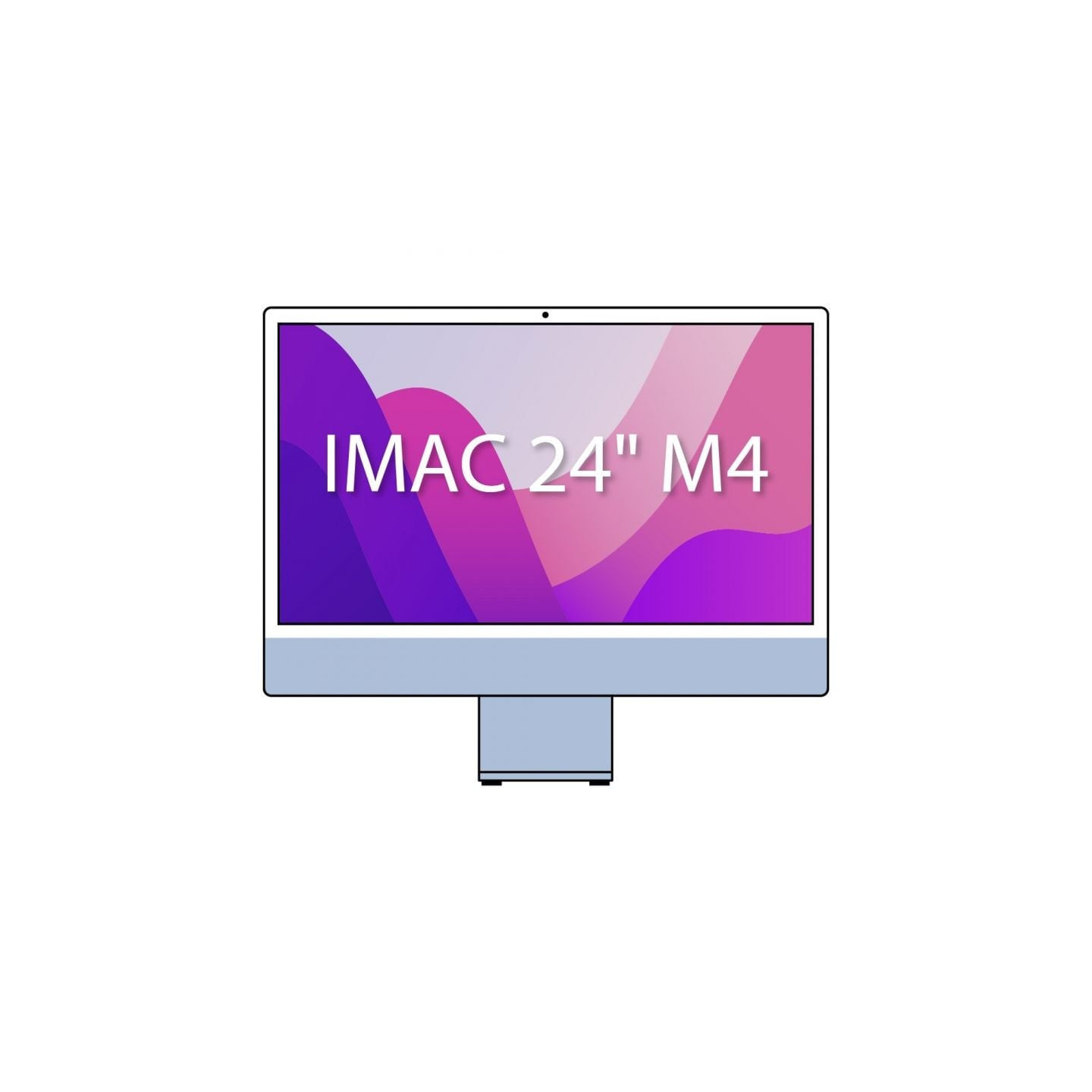 Apple imac 24' retina 4,5k / m4 10-core cpu/ 16gb/ 256gb ssd/ 10-core gpu/ azul