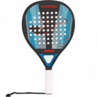 Pala de pádel joma master/ negra y turquesa flúor