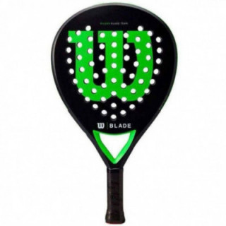 Pala de pádel wilson blade team v2/ negro y verde