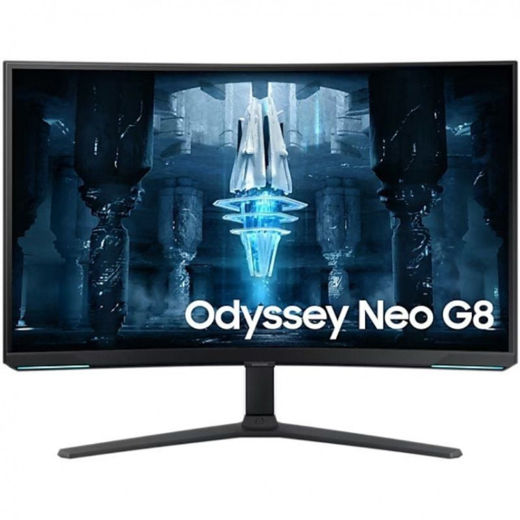 Monitor gaming curvo samsung odyssey neo g8 s32bg850np 32'/ 4k/ 1ms/ 240hz/ va/ regulable en altura/ negro y blanco