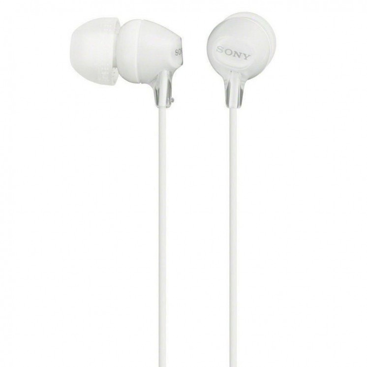 Auriculares intrauditivos sony mdrex15lpw/ jack 3.5/ blancos