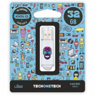 Pendrive 32gb tech one tech calavera maya usb 2.0