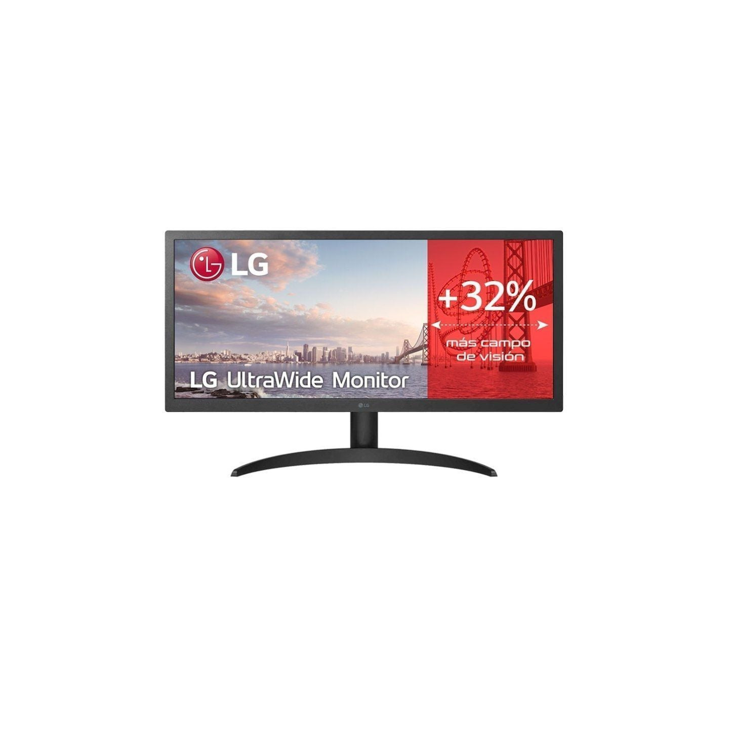 Monitor profesional ultrapanorámico lg ultrawide 26wq500-b 25.7'/ wfhd/ negro