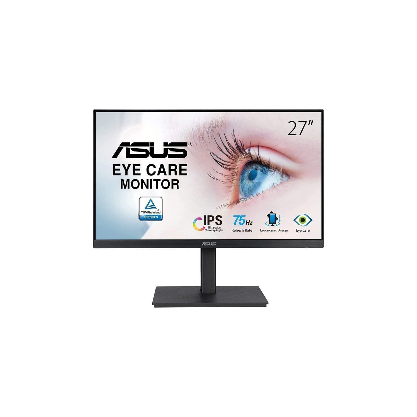 Monitor asus va27eqsb 27'/ full hd/ multimedia/ regulable en altura/ negro