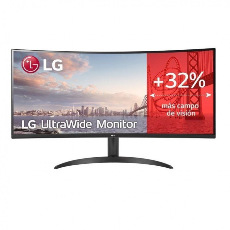 Monitor profesional ultrapanorámico curvo lg ultrawide 34wr50qc-b 34'/ wqhd/ negro