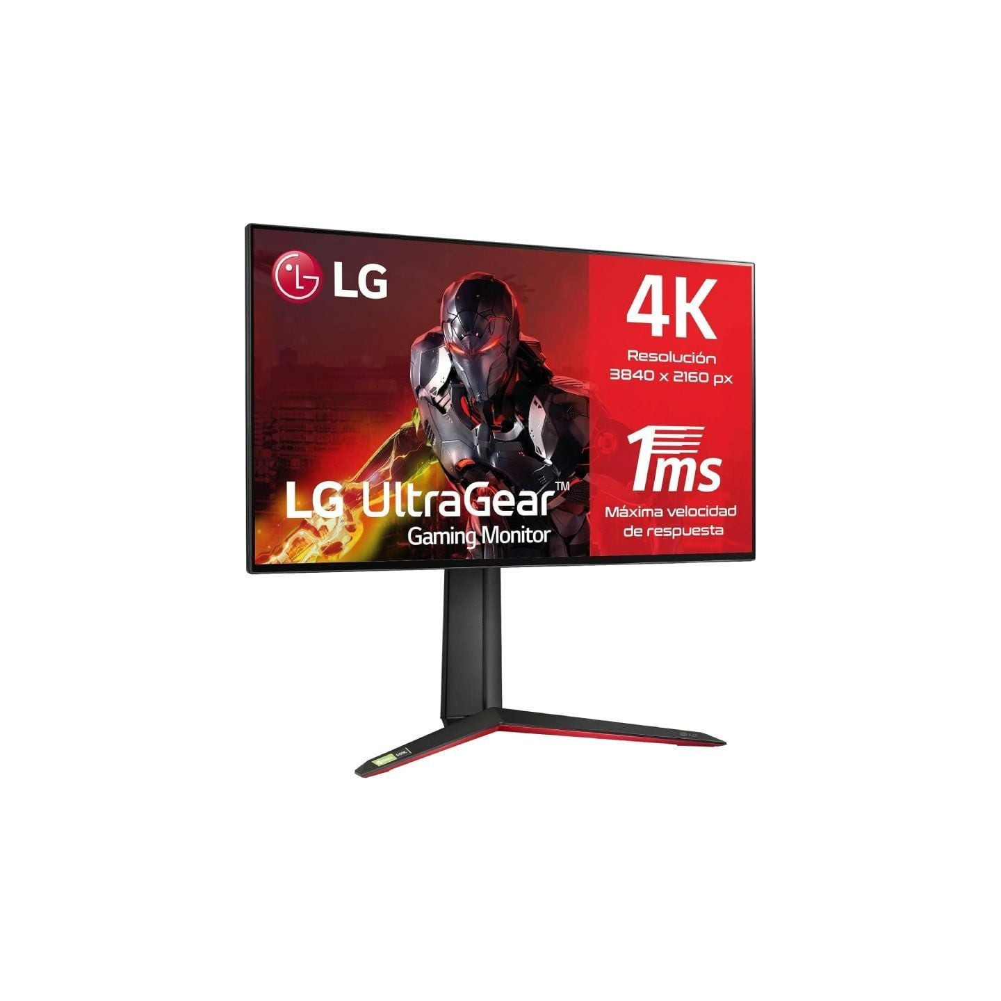 Monitor gaming lg ultragear 27gp95rp-b 27'/ 4k/ 1ms/ 160hz/ ips/ regulable en altura/ negro