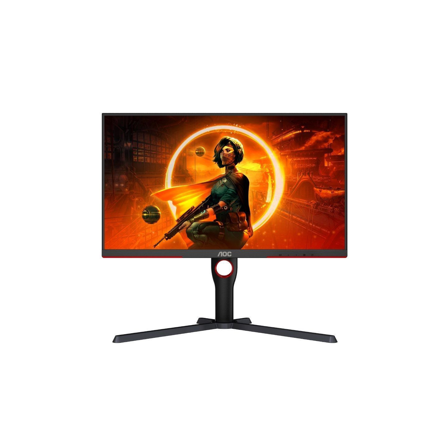 Monitor gaming aoc q27g3xmn/bk 27'/ qhd/ 1ms/ 180hz/ va/ regulable en altura/ negro