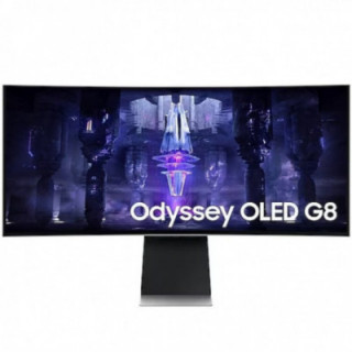 Smart monitor gaming ultraparonámico curvo samsung odysseyg8 s34bg850su 34'/ uwqhd/ smart tv/ 0.1ms/ 175hz/ oled/ regulable en