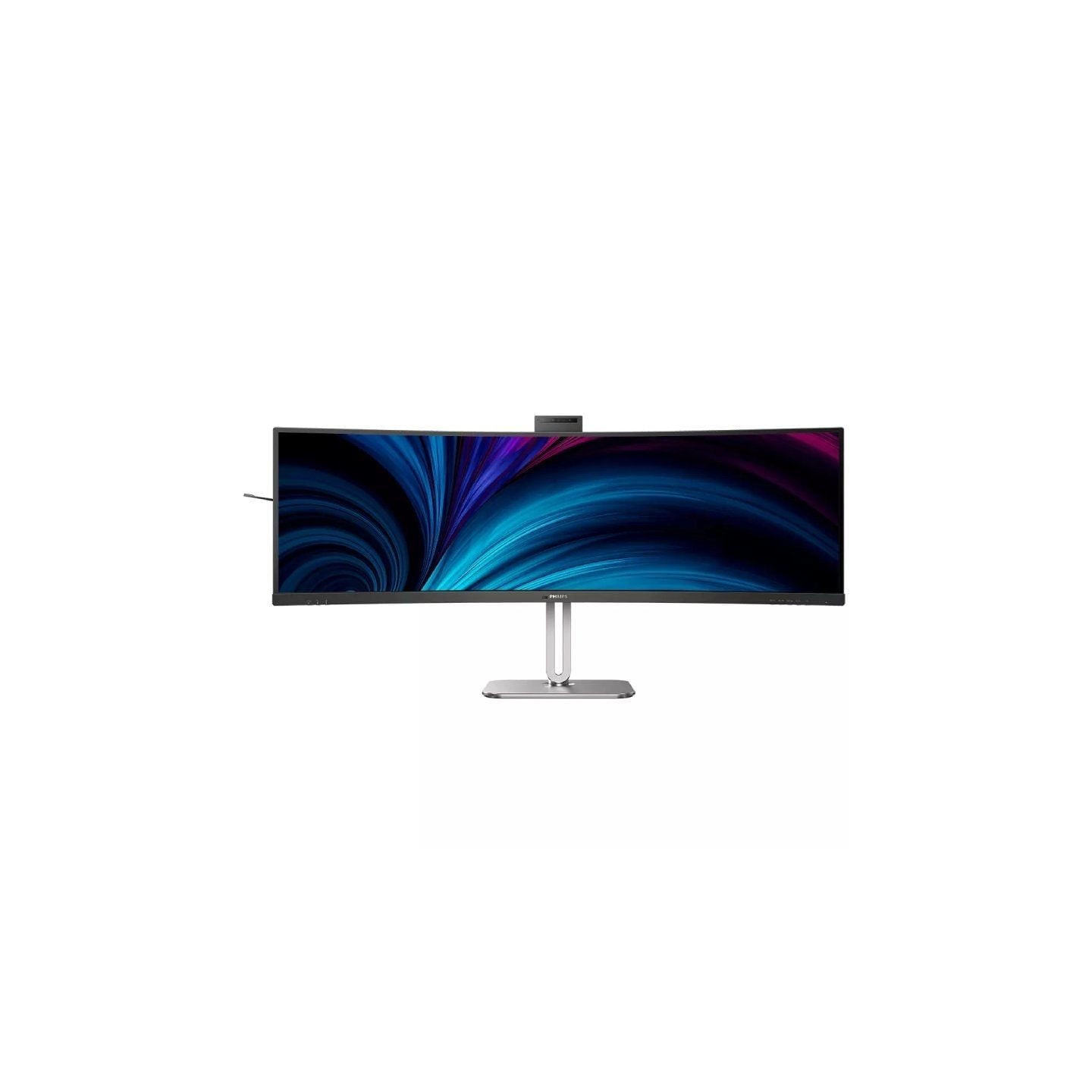 Monitor profesional ultraparonámico curvo philips 49b2u5900ch 48.8'/ dual qhd/ webcam/ multimedia/ regulable en altura/ plata y