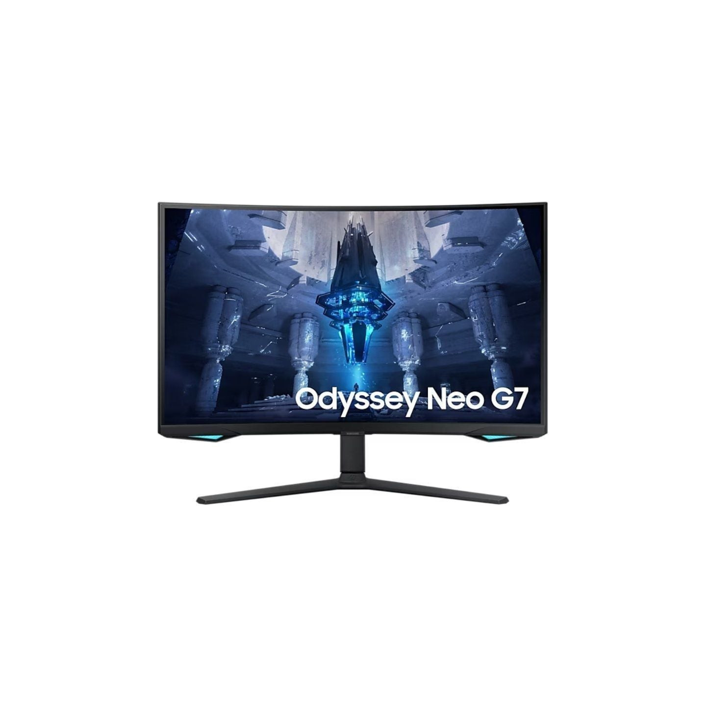 Monitor gaming curvo samsung odyssey neo g7 s32bg750np 32'/ 4k/ 1ms/ 165hz/ va/ regulable en altura/ negro