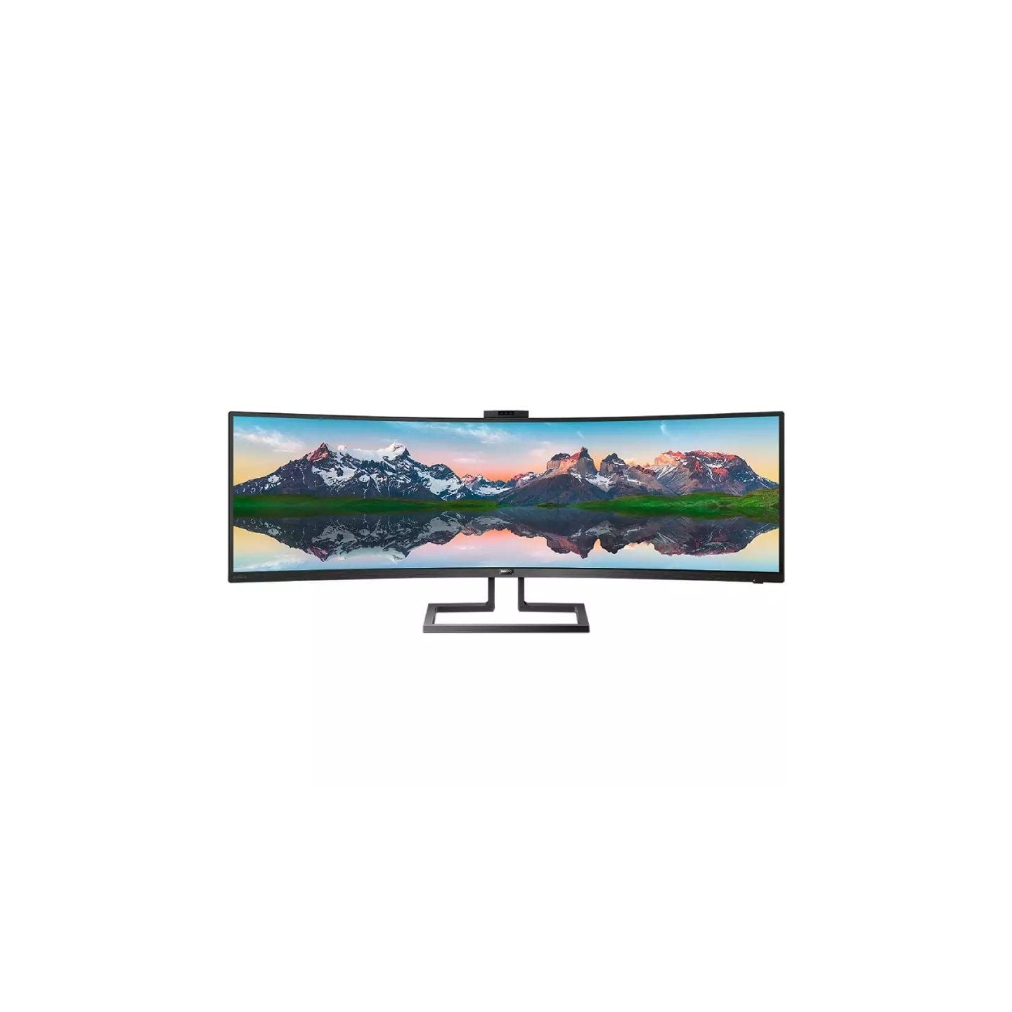 Monitor profesional ultrapanorámico curvo philips 499p9h 48.8'/ dual qhd/ webcam/ multimedia/ regulable en altura/ negro