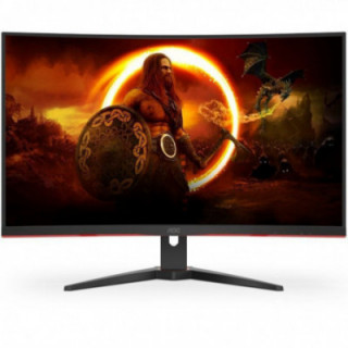 Monitor gaming curvo aoc cq32g2se/bk 31.5'/ qhd/ 1ms/ 165hz/ va/ multimedia/ negro