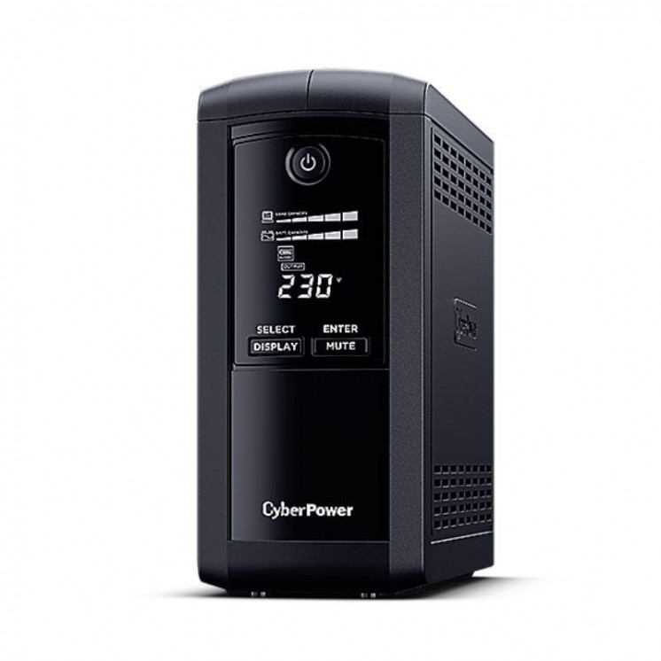 Sai línea interactiva cyberpower vp1000elcd/ 1000va-550w/ 4 salidas/ formato torre