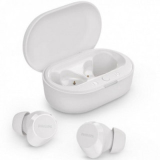 Auriculares bluetooth philips tat1209 con estuche de carga/ autonomía 6h/ blancos