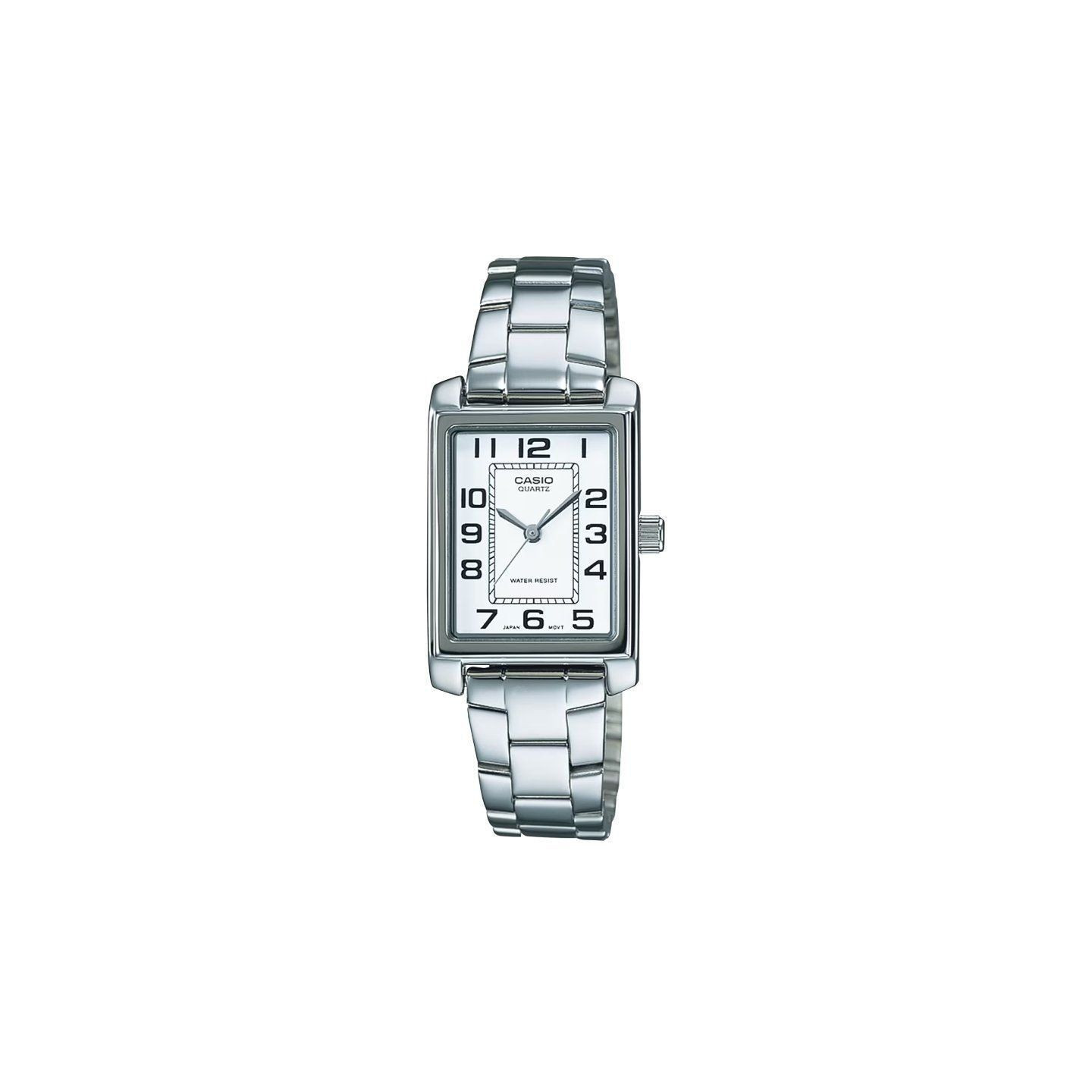 Reloj analógico casio collection women ltp-1234pd-7beg/ 32mm/ plata y blanco