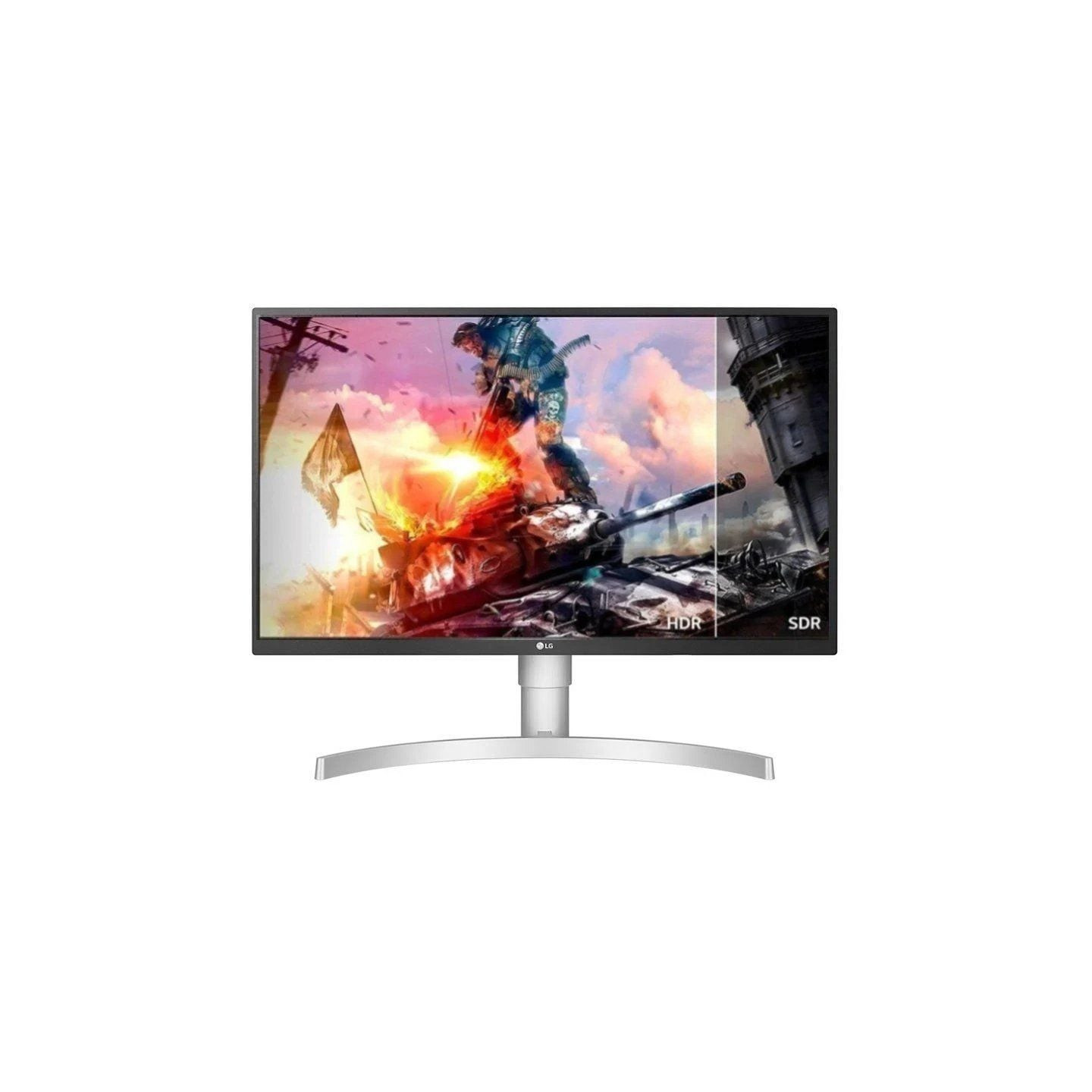 Monitor gaming polivalente lg 27ul550p-w 27'/ 4k/ 5ms/ 60hz/ ips/ regulable en altura/ plata