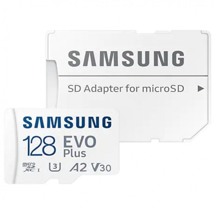 Tarjeta de memoria samsung evo plus 2021 128gb microsd xc con adaptador/ clase 10/ 130mbs