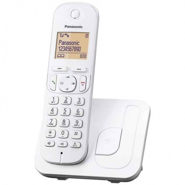 Teléfono inalámbrico panasonic kx-tg210sp/ blanco