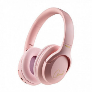 Auriculares inalámbricos ngs artica greed/ con micrófono/ bluetooth/ rosa