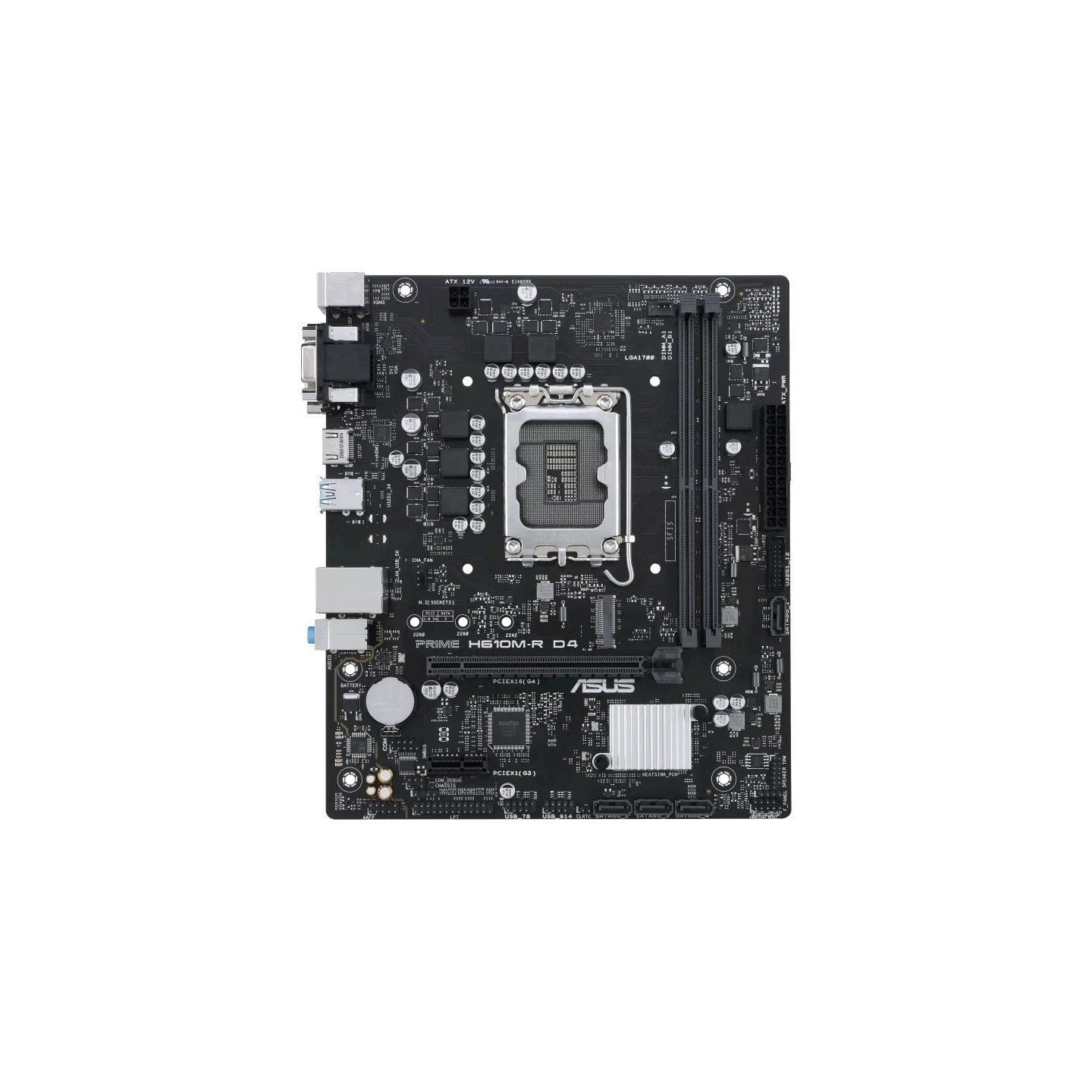 Placa base asus prime h610m-r d4 socket 1700/ micro atx/ bulk