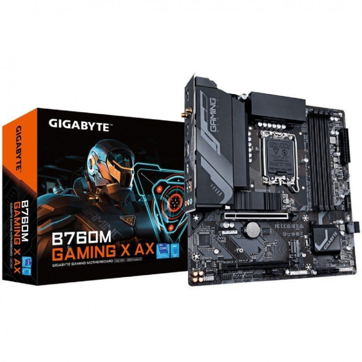 Placa base gigabyte b760m gaming x ax socket 1700/ micro atx