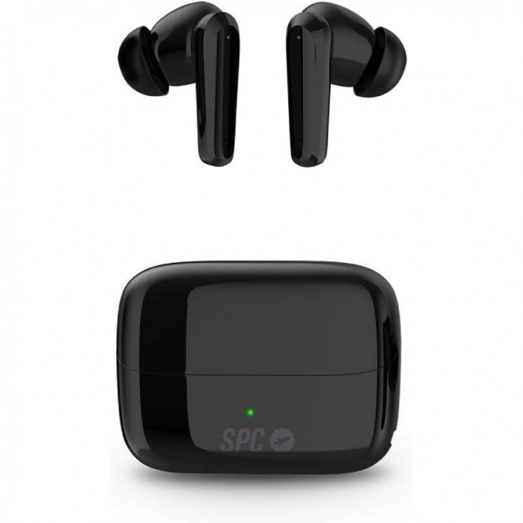 Auriculares bluetooth spc ether 2 pro con estuche de carga/ autonomía 6.5h/ negros