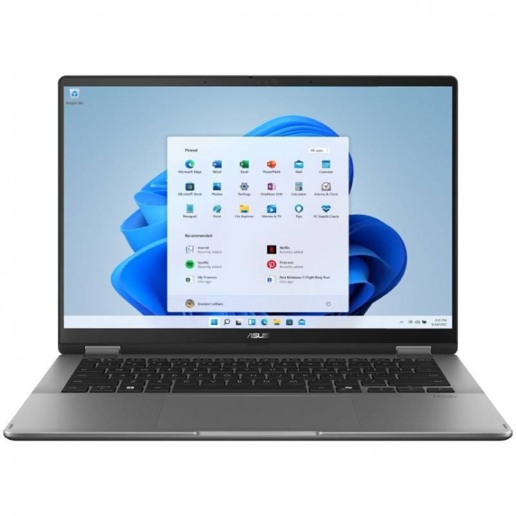 Portátil convertible asus vivobook oled 14 flip tp3407sa-ql064w intel core ultra 7-258v/ 32gb/ 1tb ssd/ 14' táctil/ win11