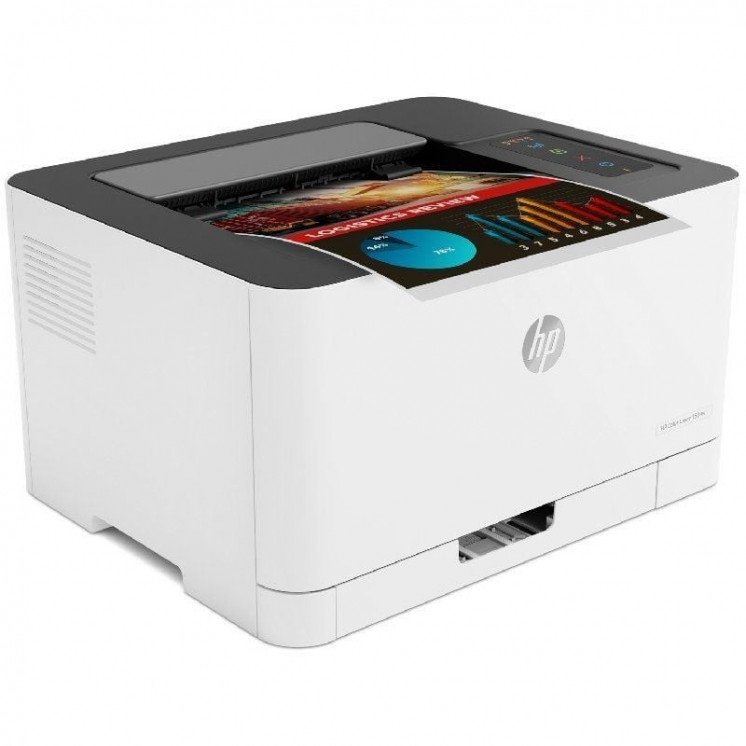 Impresora láser color hp 150nw wifi/ blanca