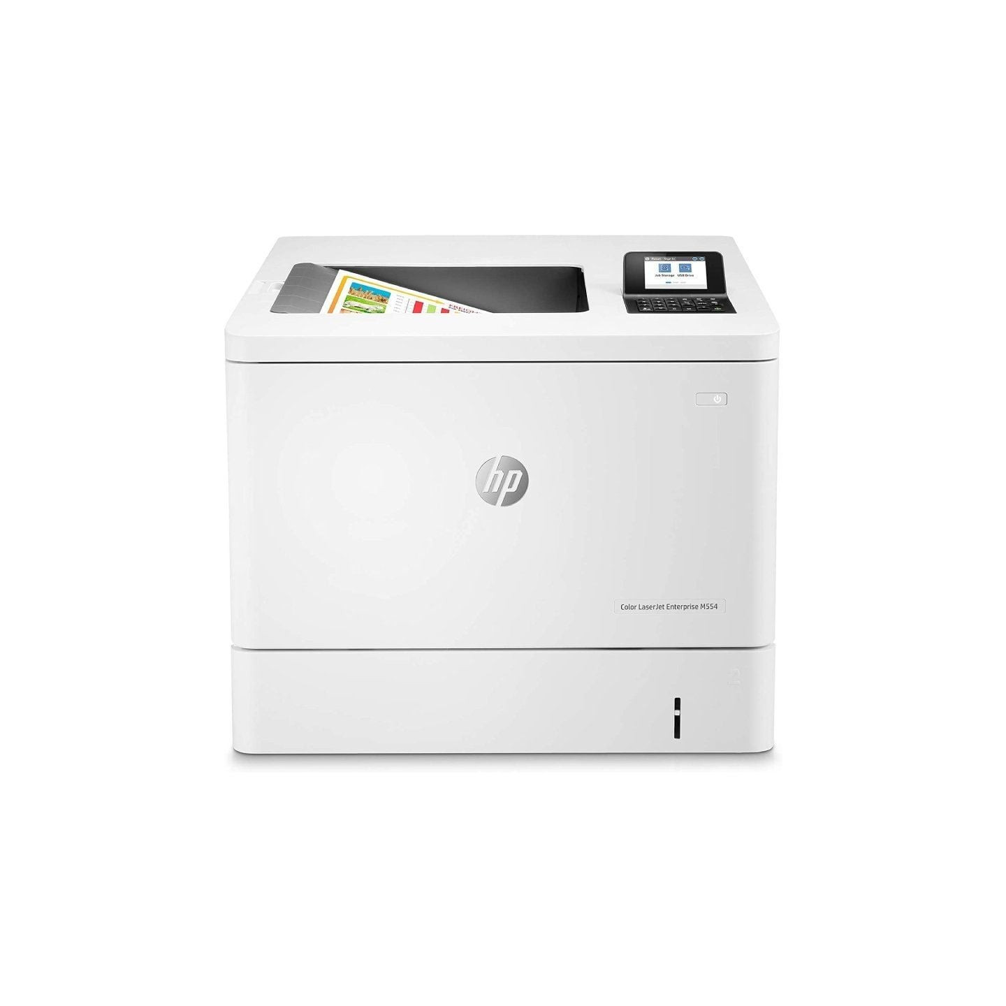 Impresora láser color hp laserjet enterprise m554dn dúplex/ blanca