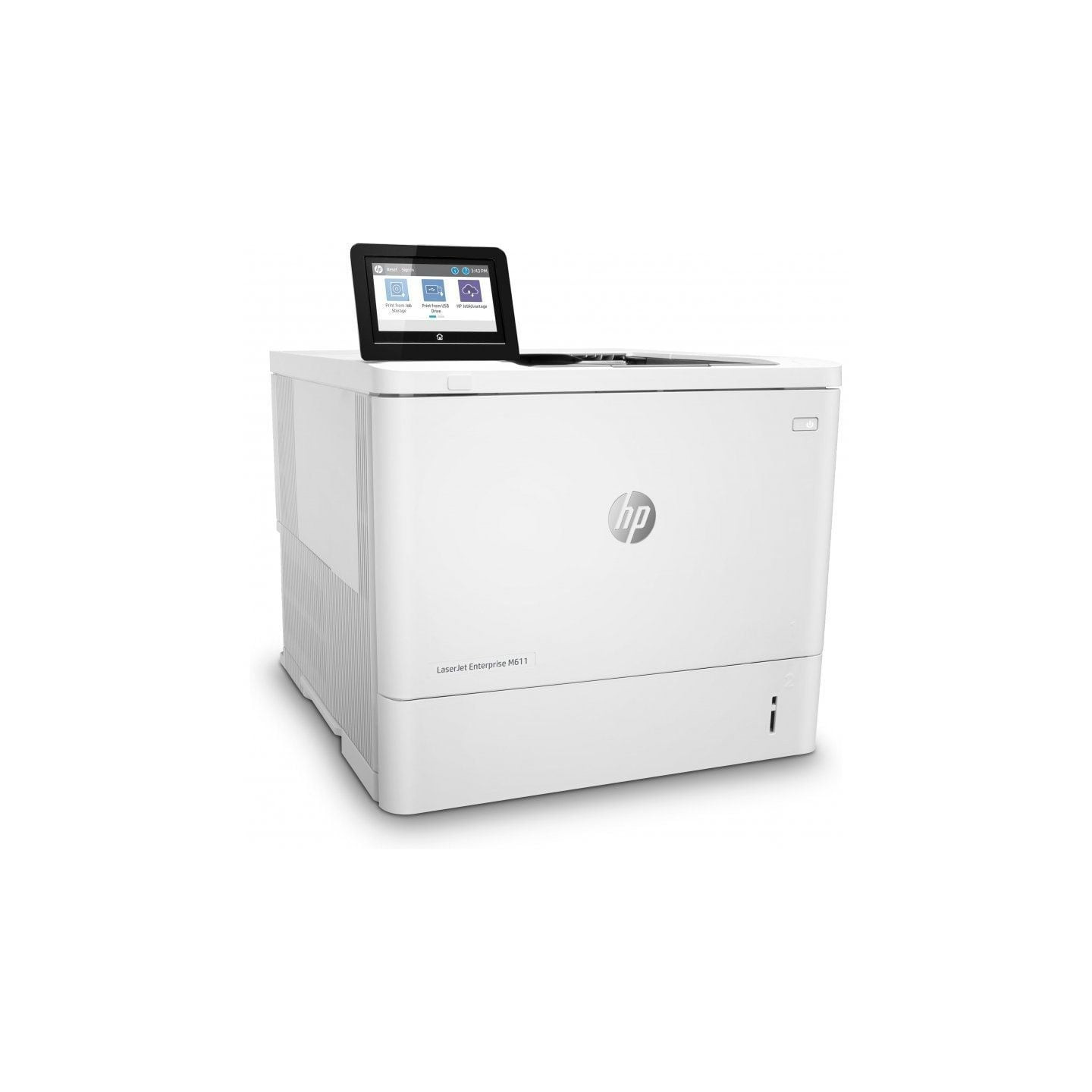 Impresora láser monocromo hp laserjet enterprise m611dn dúplex/ blanca