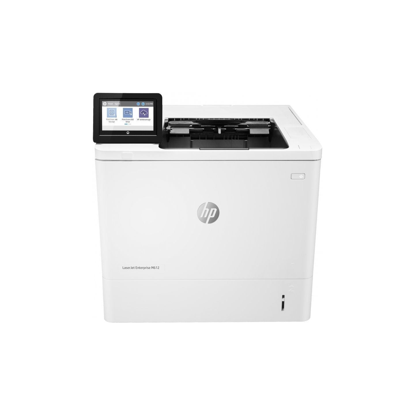 Impresora láser monocromo hp laserjet enterprise m612dn dúplex/ blanca