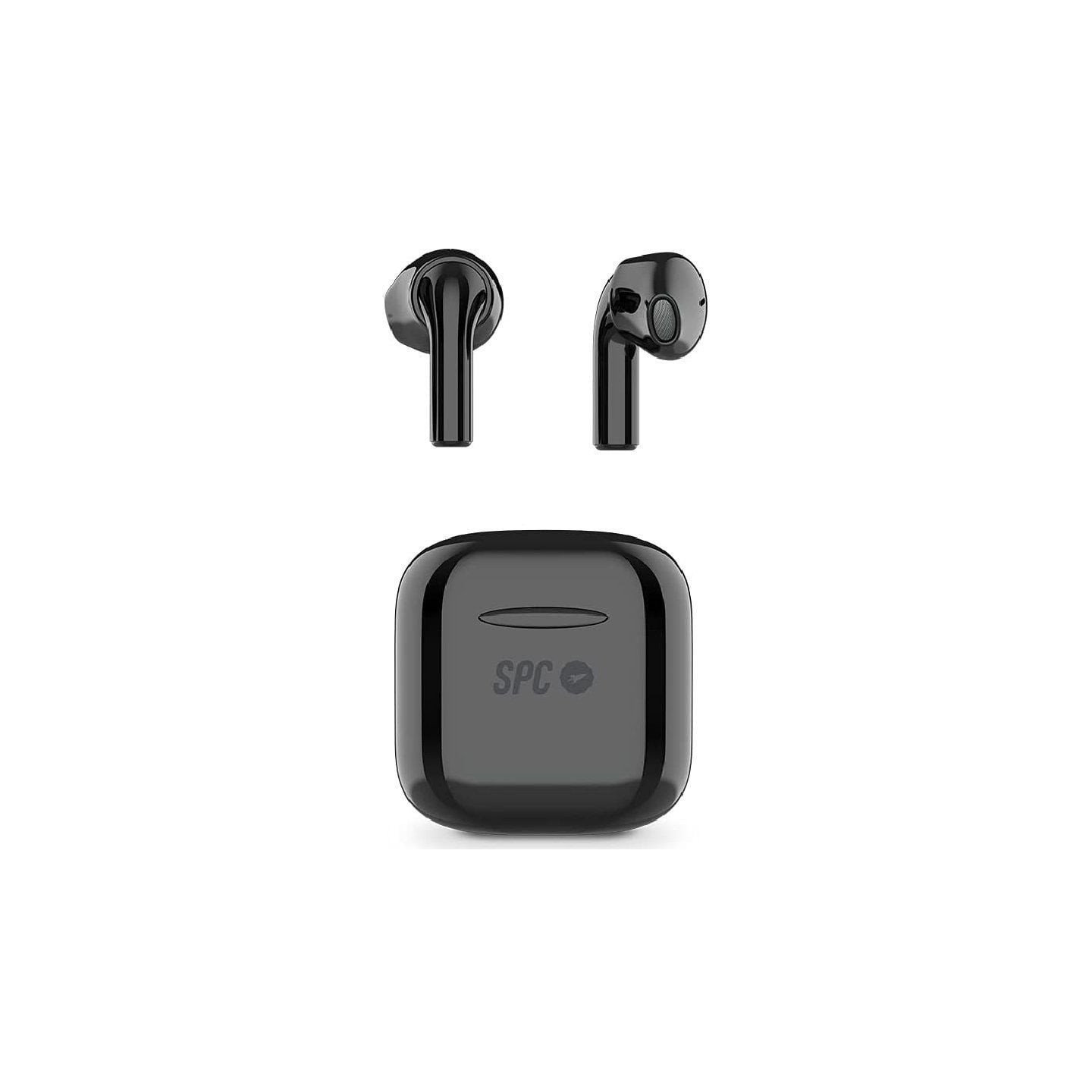 Auriculares bluetooth spc zion pro con estuche de carga/ autonomía 3.5h/ negros