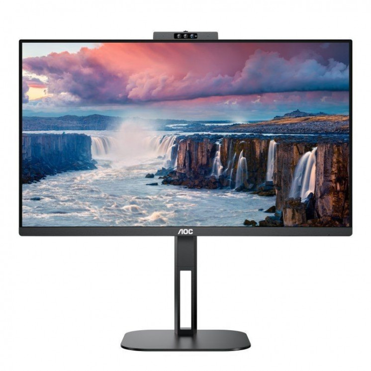 Monitor profesional aoc 24v5cw/bk 23.8'/ full hd/ webcam/ multimedia/ regulable en altura/ negro