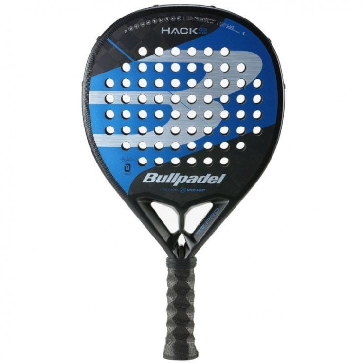 Pala de pádel bullpadel hack 03 ctr 2023/ azul y negra