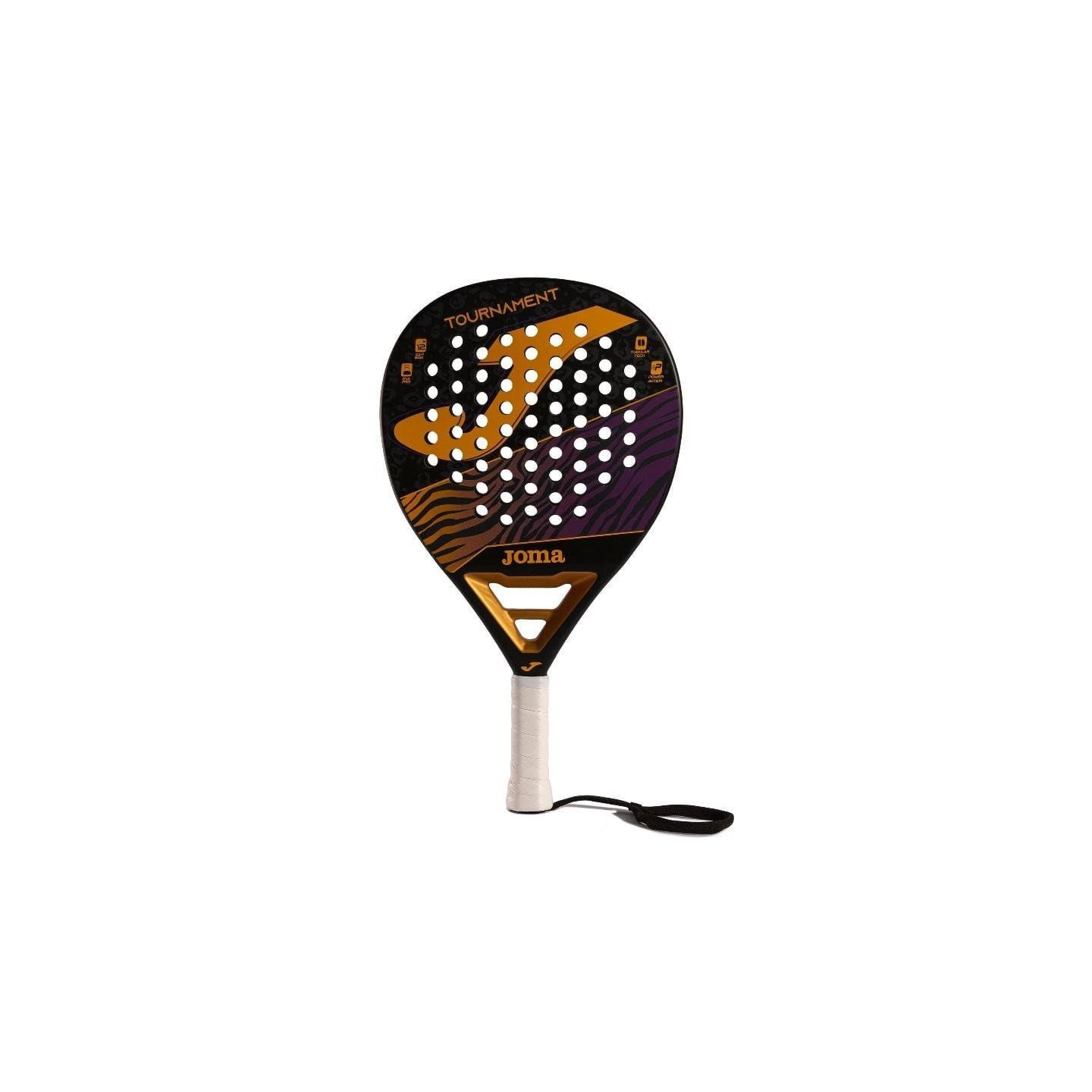 Pala de pádel joma tournament/ negra y naranja