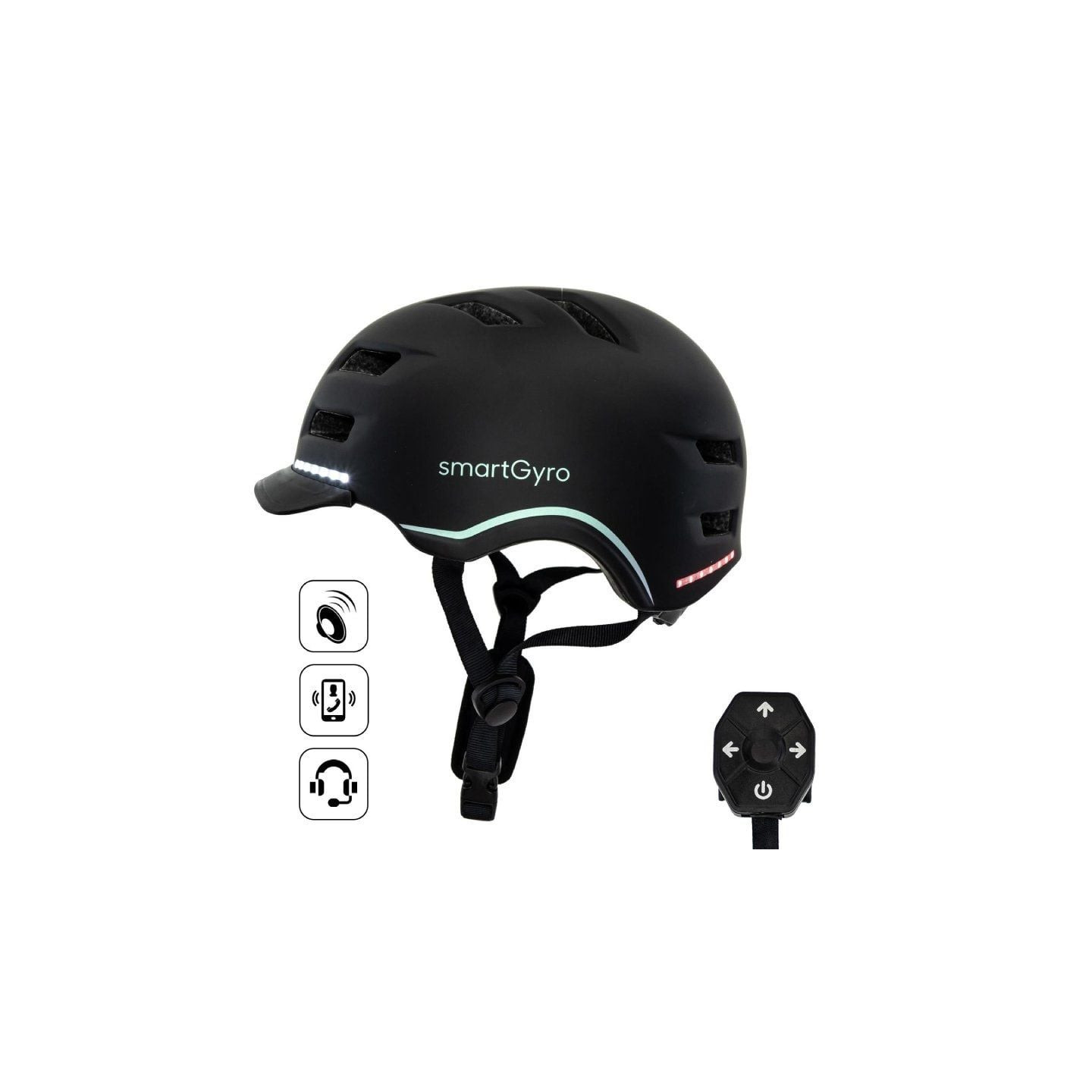 Casco para adulto smartgyro helmet pro/ tamaño l/ negro