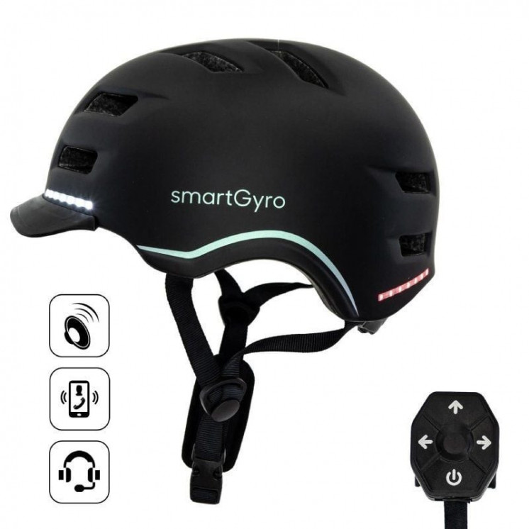 Casco para adulto smartgyro helmet pro/ tamaño m/ negro