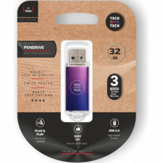 Pendrive 32gb tech one tech be fade usb 2.0/ purpura degradado