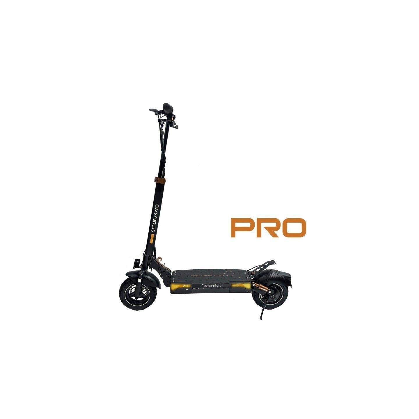 Patinete eléctrico smartgyro rockway pro certificado/ motor 1000w/ ruedas 10'/ 25km/h /autonomía 60km/ negro