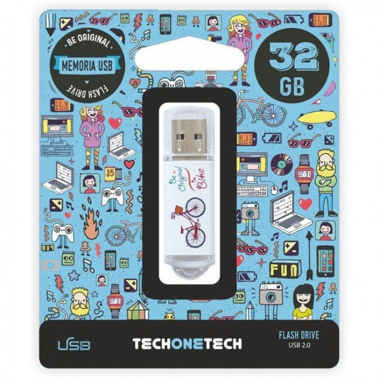 Pendrive 32gb tech one tech be bike usb 2.0